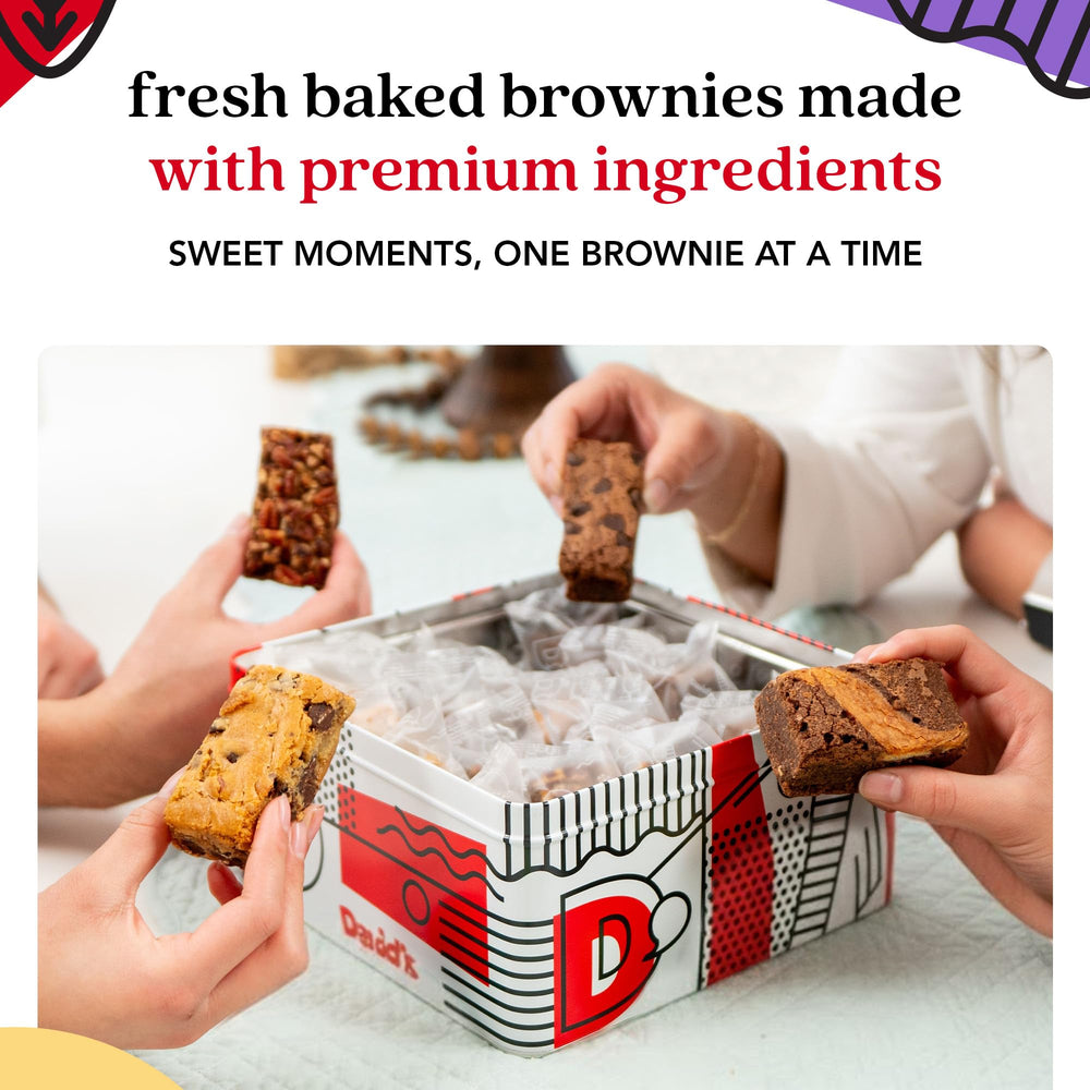 David's Cookies tin on a gift table demonstrating presentation for celebrations