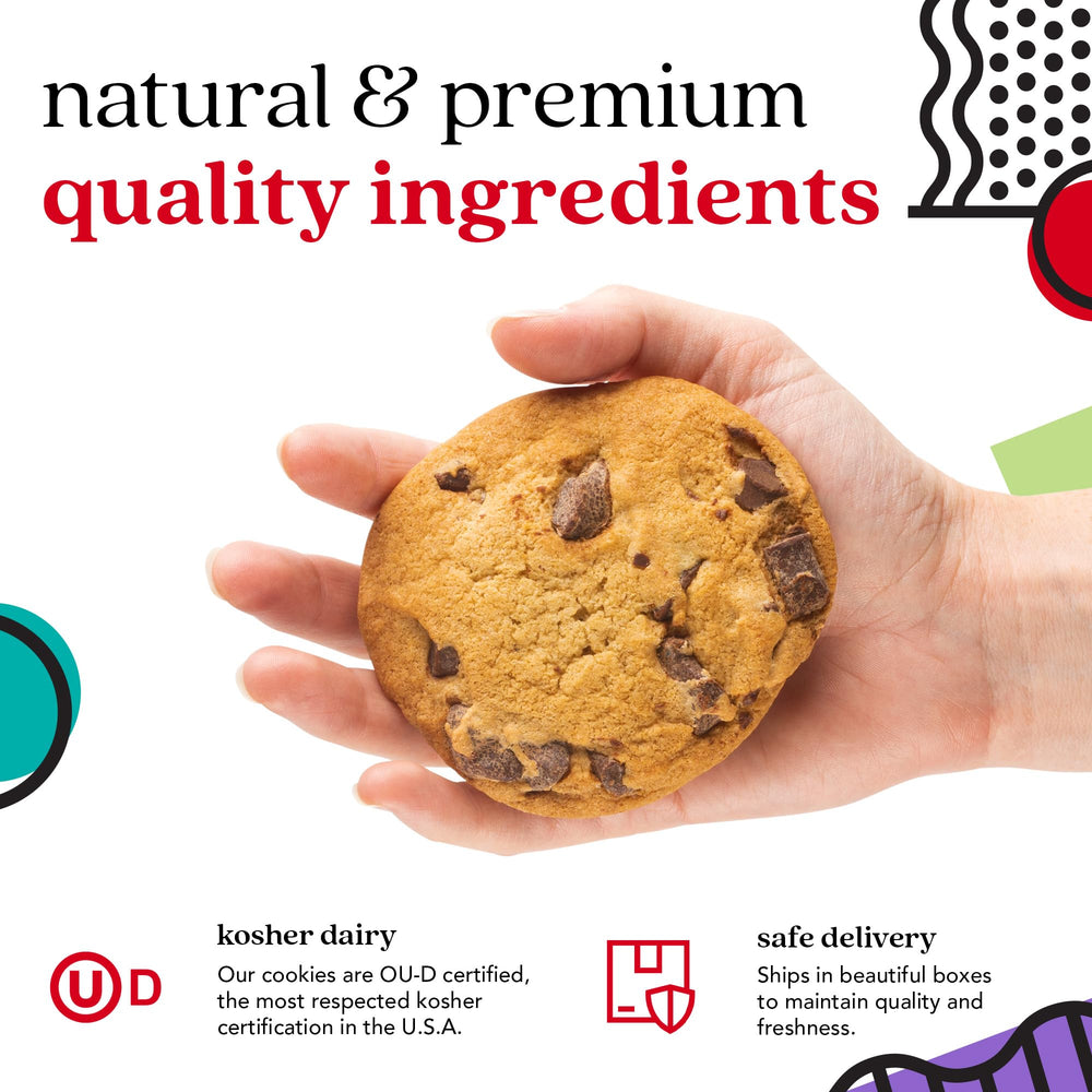 David's COOKIES portion plate showing two-pound quantity ideal for sharing