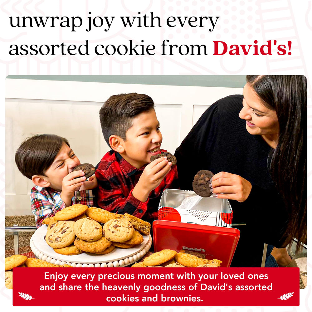 David's Cookies next to ruler showing cookie size and portion clarity