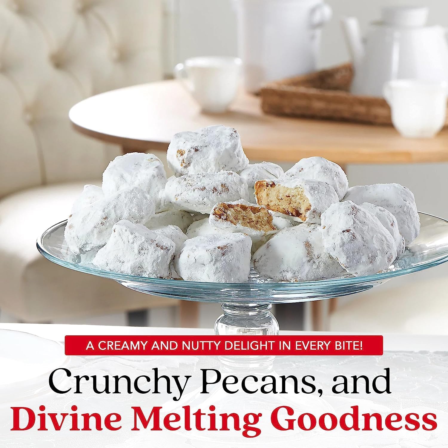David's Cookies gift-wrapped tin illustrating ready-to-give convenience