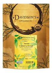 Davidson's front packaging showing 16 oz organic herbal blend benefits
