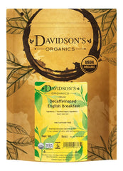 Davidson's Organics front packaging showing 16 ounce bag and organic badge benefits