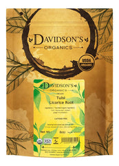 Davidson's front packaging 16-ounce bag showing organic label and blend benefits
