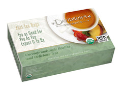 Davidson's green rooibos front packaging showing organic label and clarity