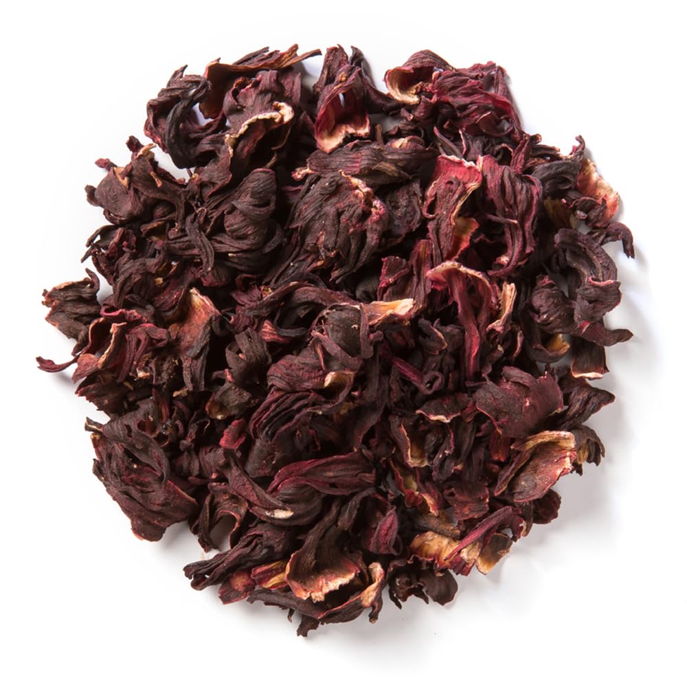 Davidson's close-up of whole hibiscus petals highlighting texture and color