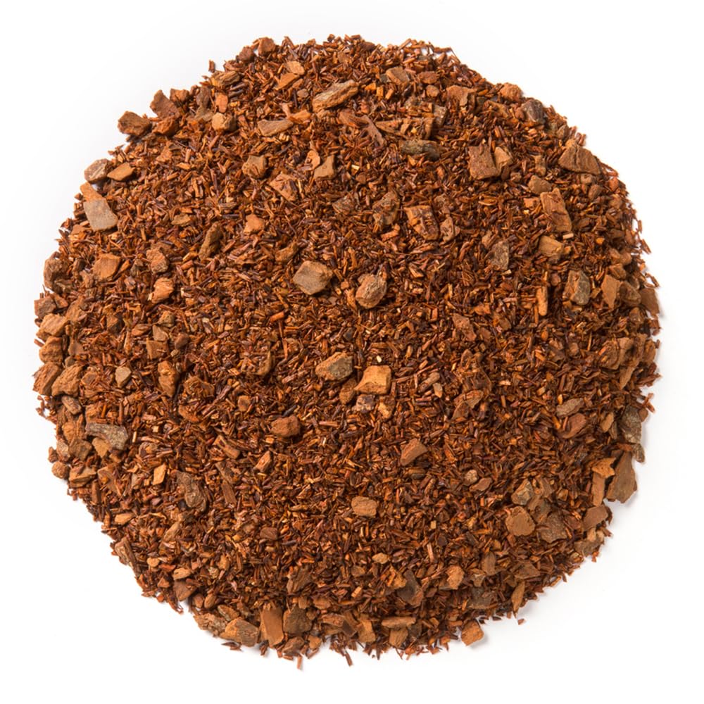 Close-up of Davidson's loose-leaf rooibos chai texture highlighting whole spices for aroma