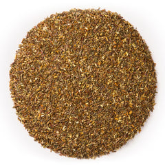Davidson's loose leaves close-up revealing green rooibos texture and aroma benefits
