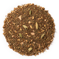 Davidson's loose leaves close-up showing tulsi, licorice, and spice detail for flavor
