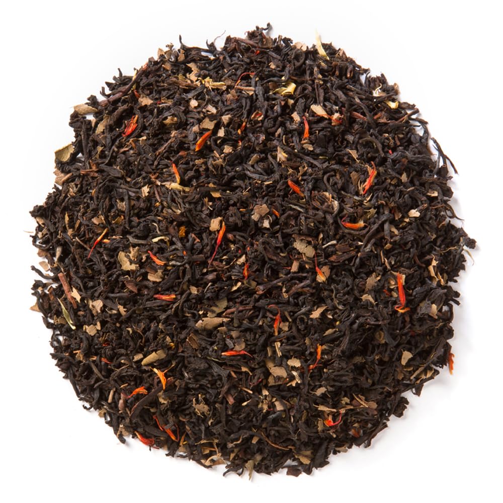 Davidson's loose tea leaves close-up displaying texture and fruit flecks for visual quality