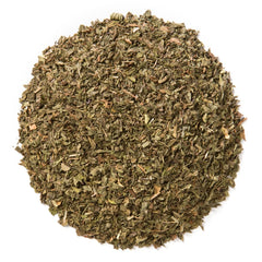 Davidson's loose peppermint leaves close-up showing texture and oils for aromatic strength