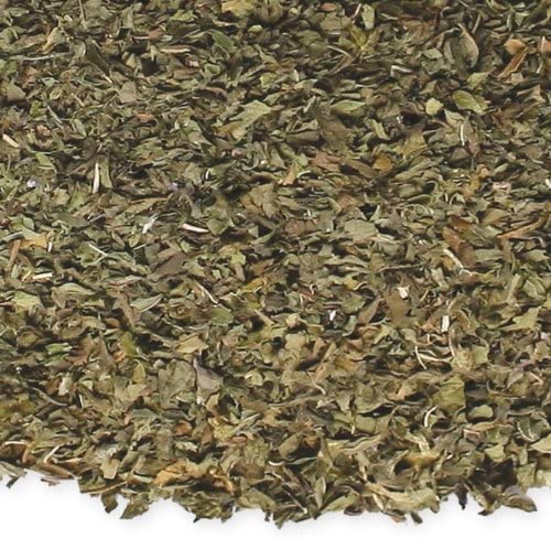 Davidson's farm harvest image of spearmint leaves showing sustainable sourcing benefit