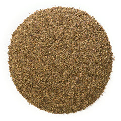 Close-up of Davidson's loose tulsi leaves showing texture and aroma preservation