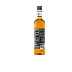 DaVinci Gourmet bottle label close-up highlighting ingredients and certification benefits