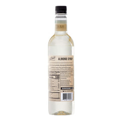 DaVinci Gourmet almond syrup being poured to show easy dosing benefit