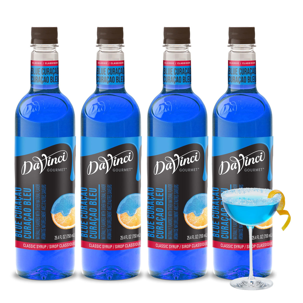 DaVinci Gourmet bottle front packaging showing vibrant color and brand