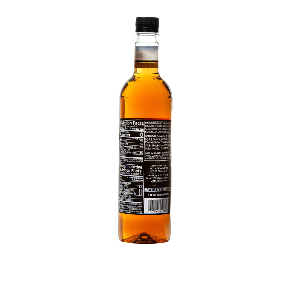 DaVinci Gourmet syrup pouring close-up highlighting smooth texture and easy mixing