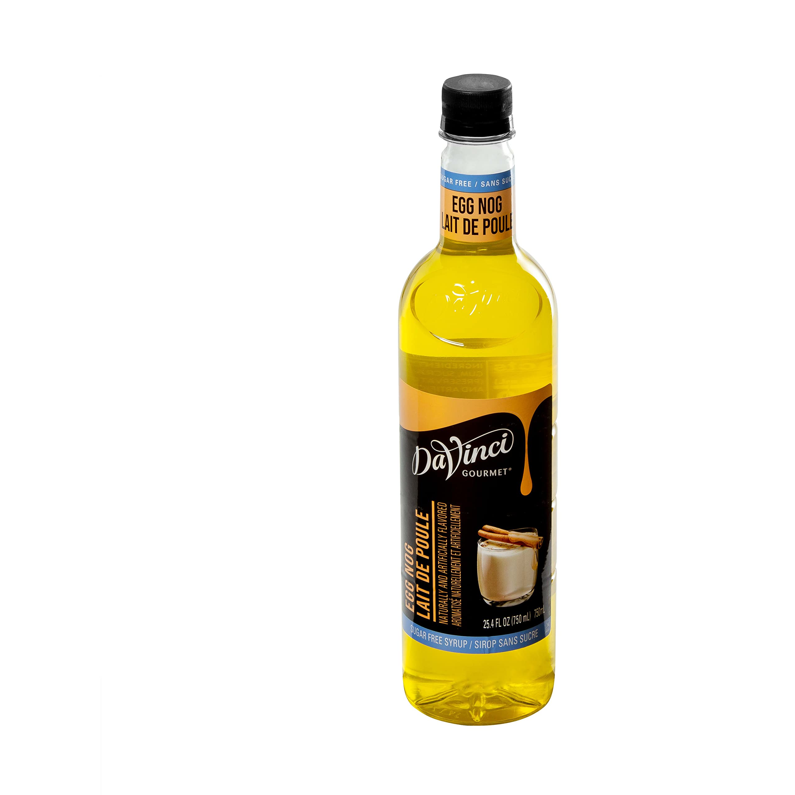 DaVinci Gourmet syrup drizzled on dessert adding egg nog aroma and sweetness control
