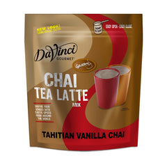 DaVinci Gourmet front packaging of 3 lb chai mix showing product label and benefits