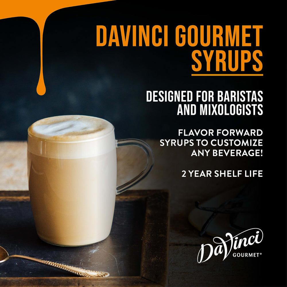 DaVinci Gourmet syrup pour action adding consistent flavor to drinks