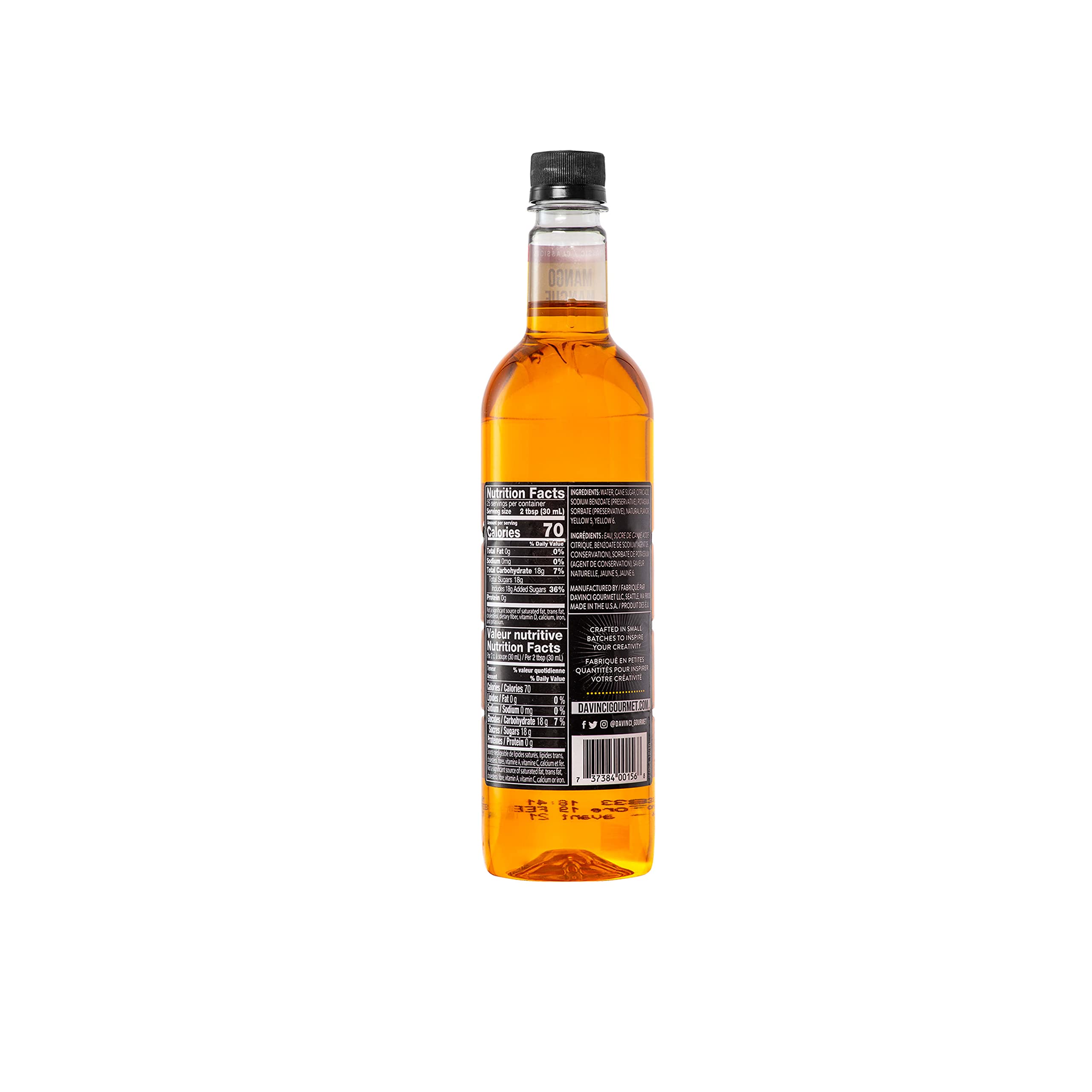 DaVinci Gourmet syrup pour close-up demonstrating smooth texture and easy mixing benefit