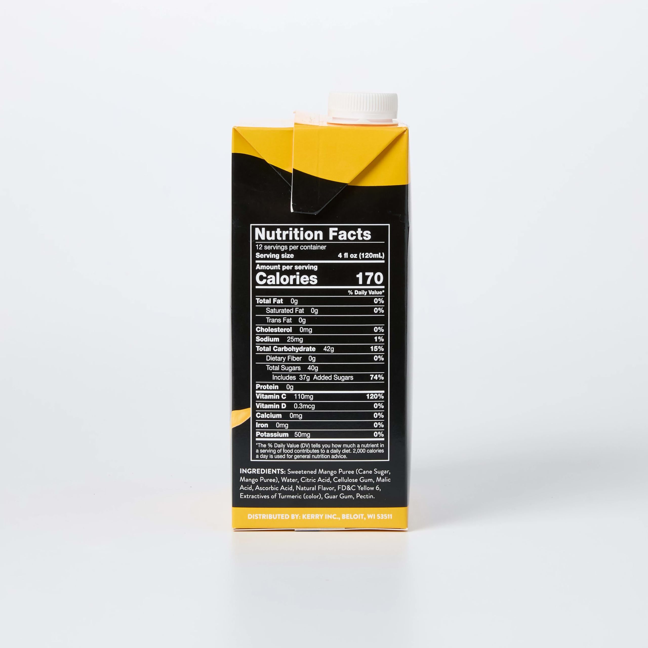 DaVinci Gourmet pouring mango mix into ice for quick preparation benefit