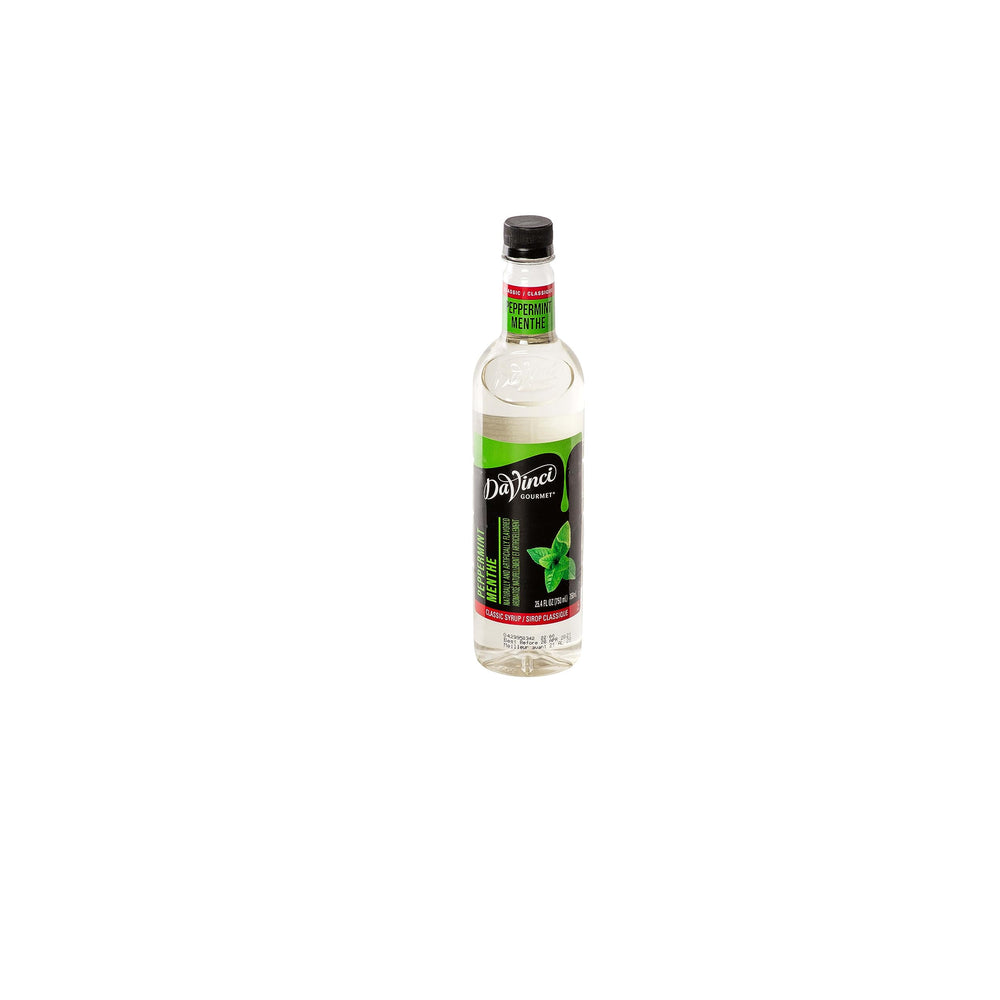 DaVinci Gourmet peppermint cocktail with mint garnish showing bar-quality flavor enhancement