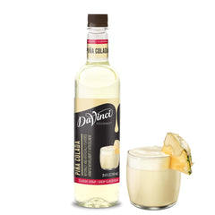 DaVinci Gourmet bottle front view showing piña colada flavor and clear syrup benefit
