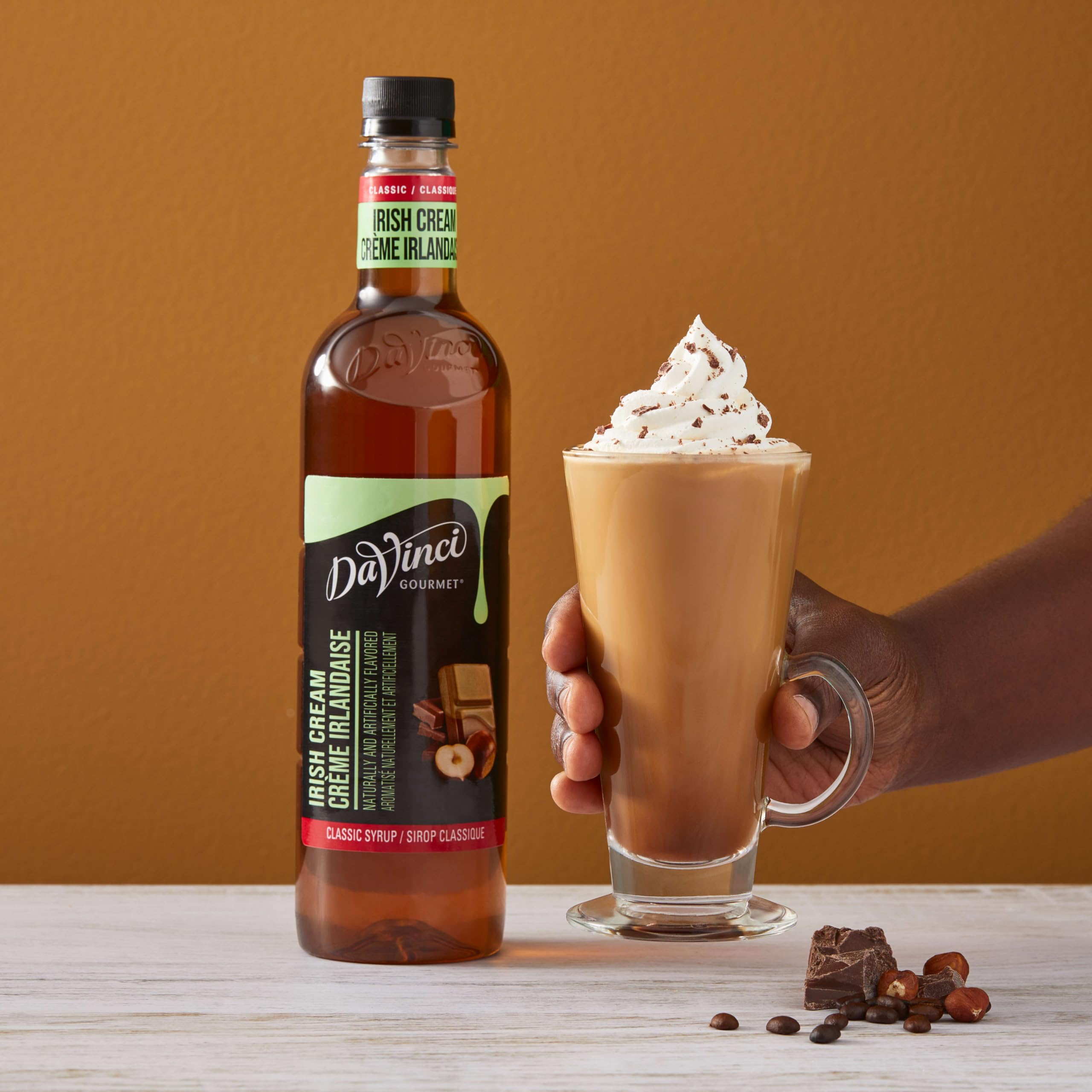 DaVinci Gourmet syrup in a modern kitchen setting showing easy everyday use