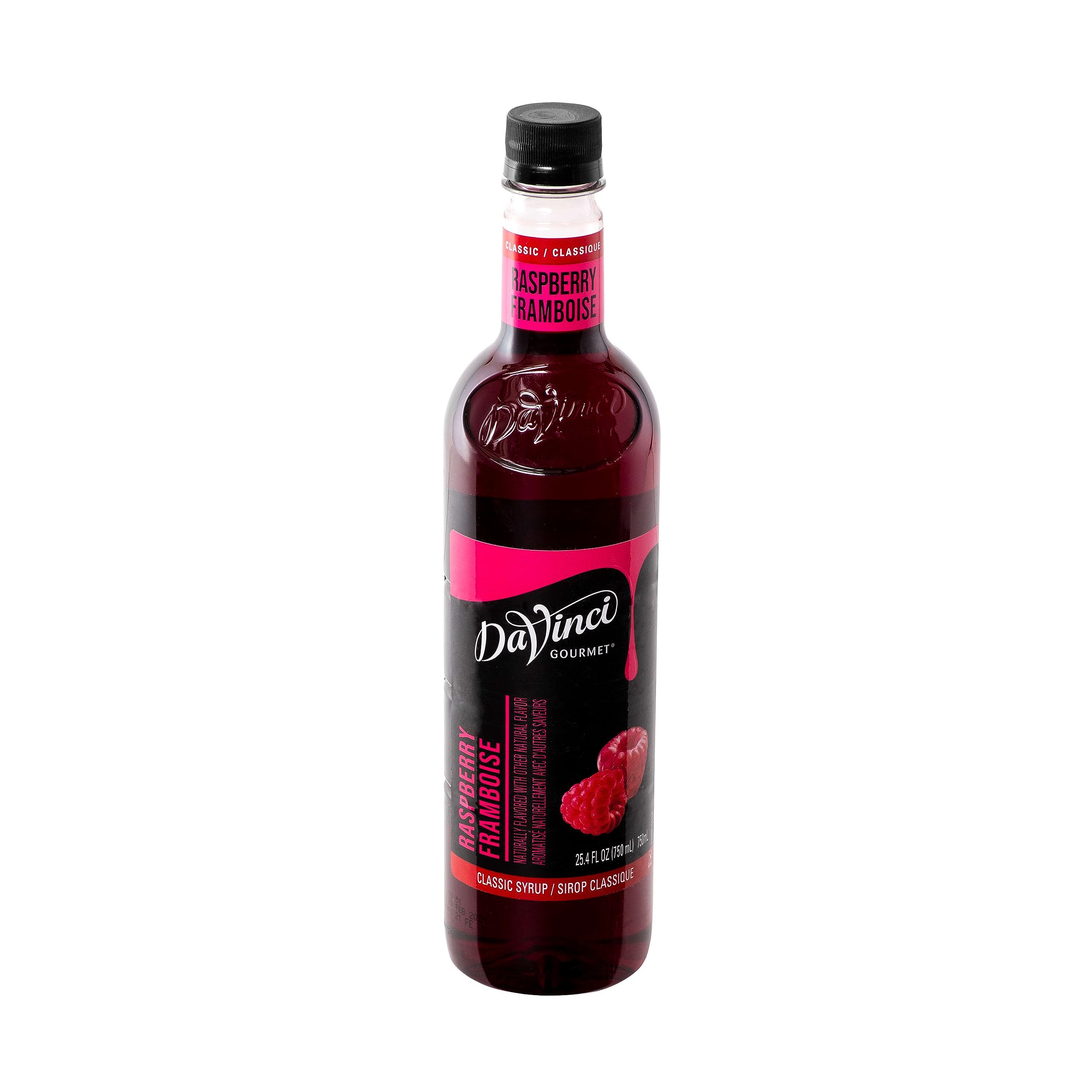 DaVinci Gourmet bottles next to measuring cup for size and portion planning benefit