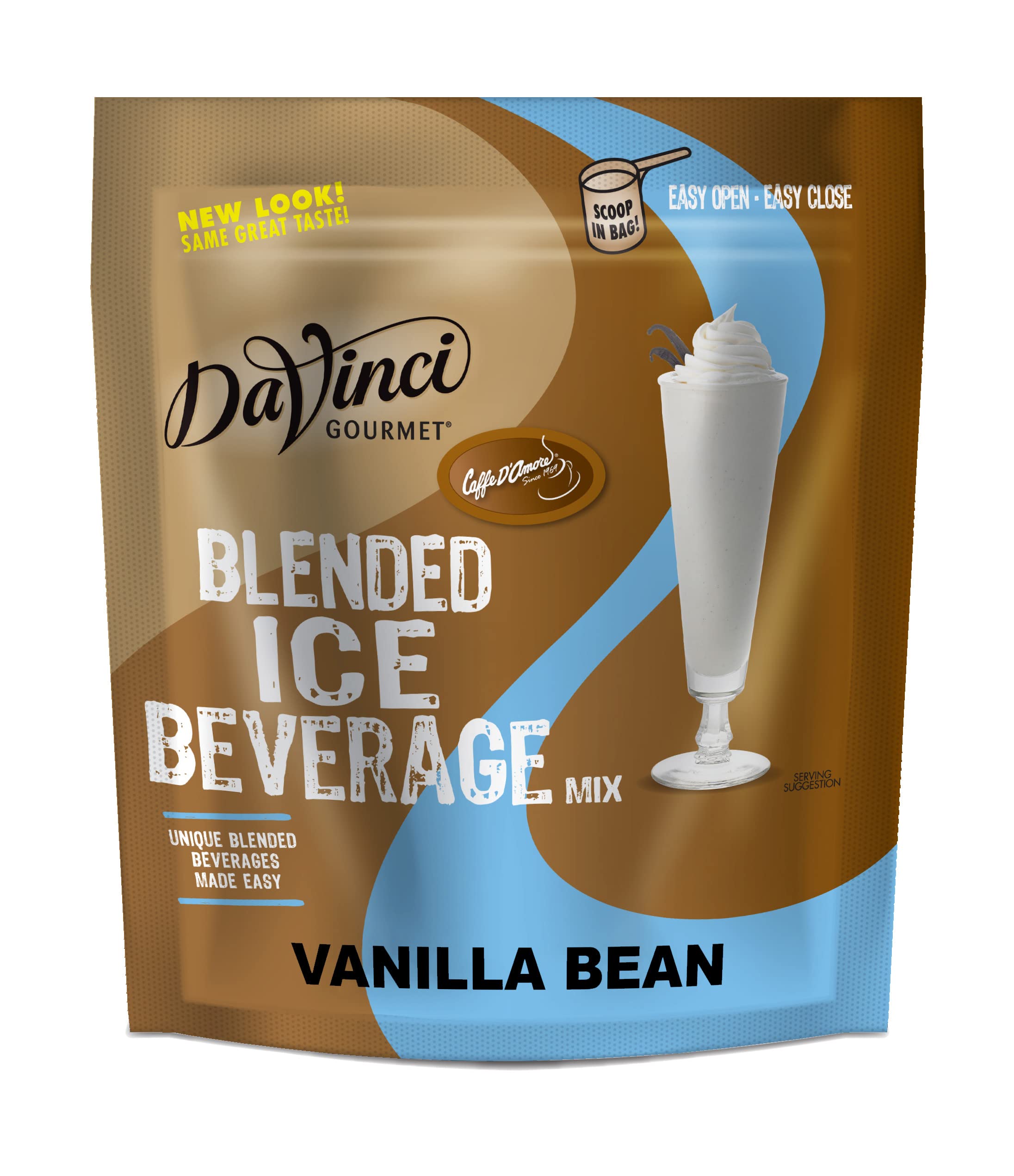 DaVinci Gourmet front packaging showing 3 lb bag and product branding for quick stocking