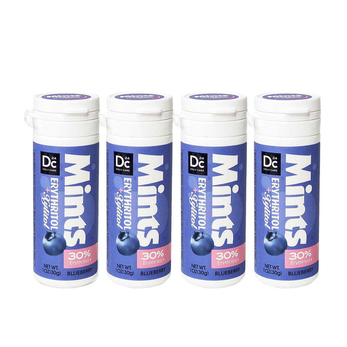 DC24 DAILY CARE front packaging showing blueberry tubes and benefits