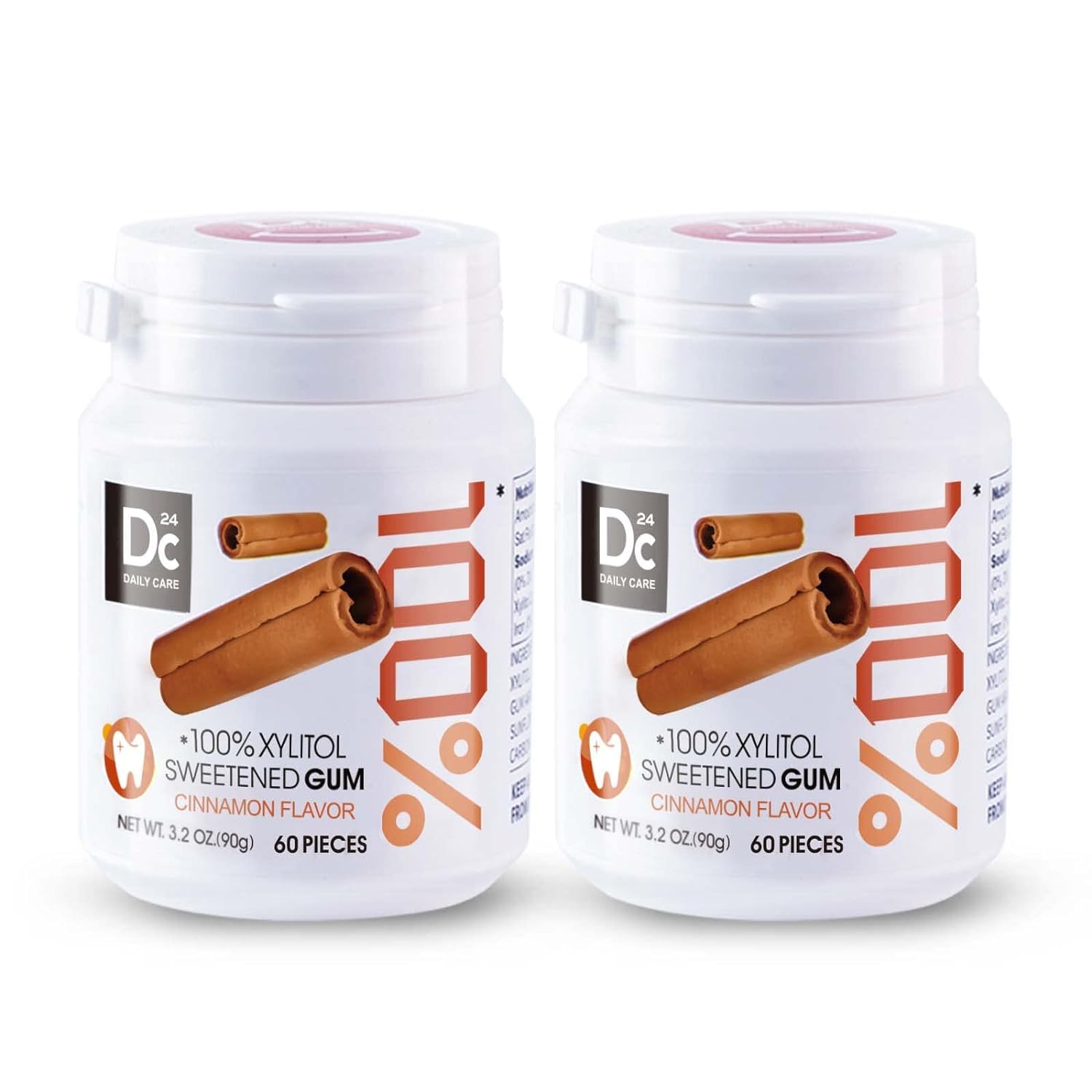 DC24 DAILY CARE front packaging showing dual bottles and cinnamon freshness benefit