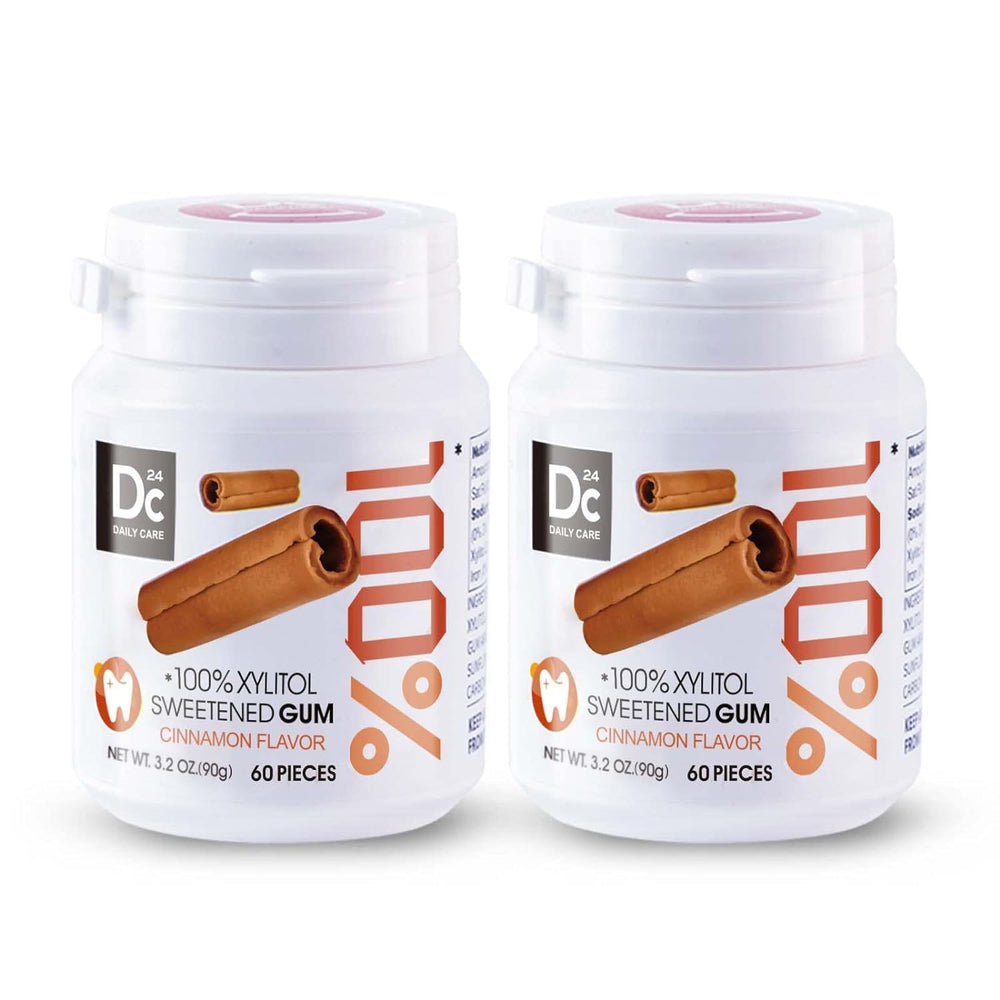 DC24 DAILY CARE front packaging showing dual bottles and cinnamon freshness benefit