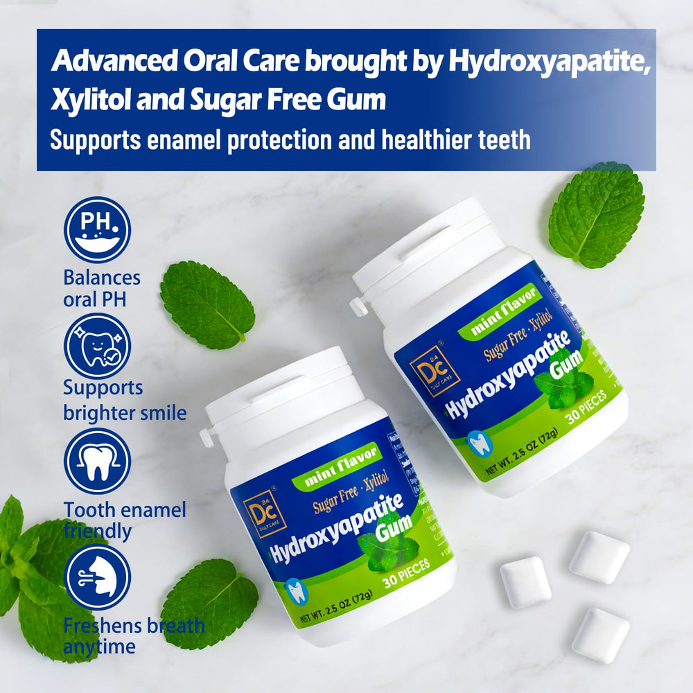 DC24 DAILY CARE open bottle with visible gum pieces for easy access