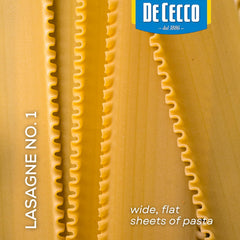 de cecco lasagne in oven bubbling cheese and layers holding shape