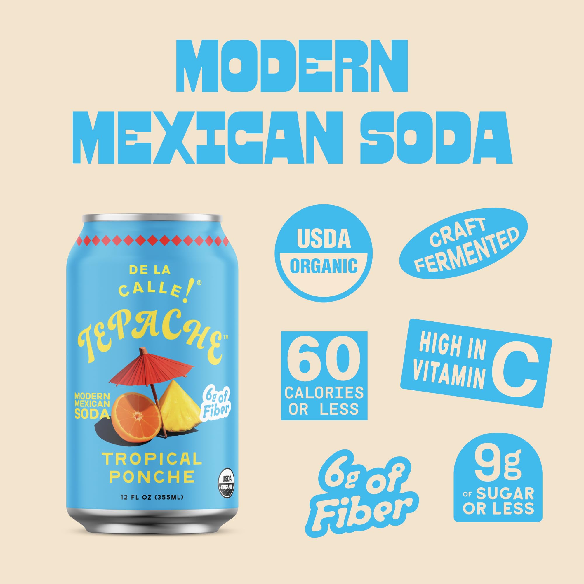 De La Calle bottle cap and label detail showing certified-organic quality