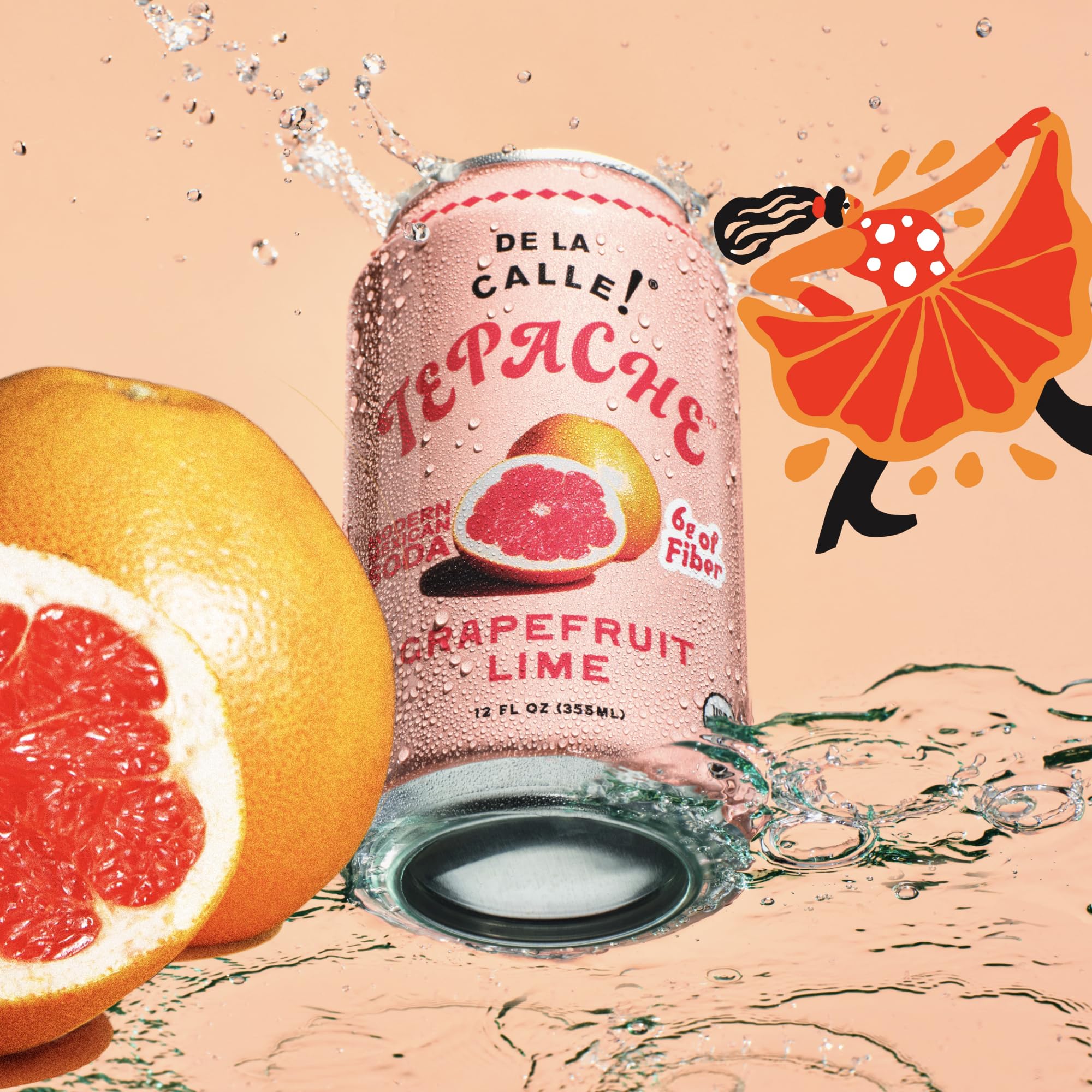 Close-up of De La Calle Tepache bubbles and texture showcasing effervescence and refreshing sensation benefits