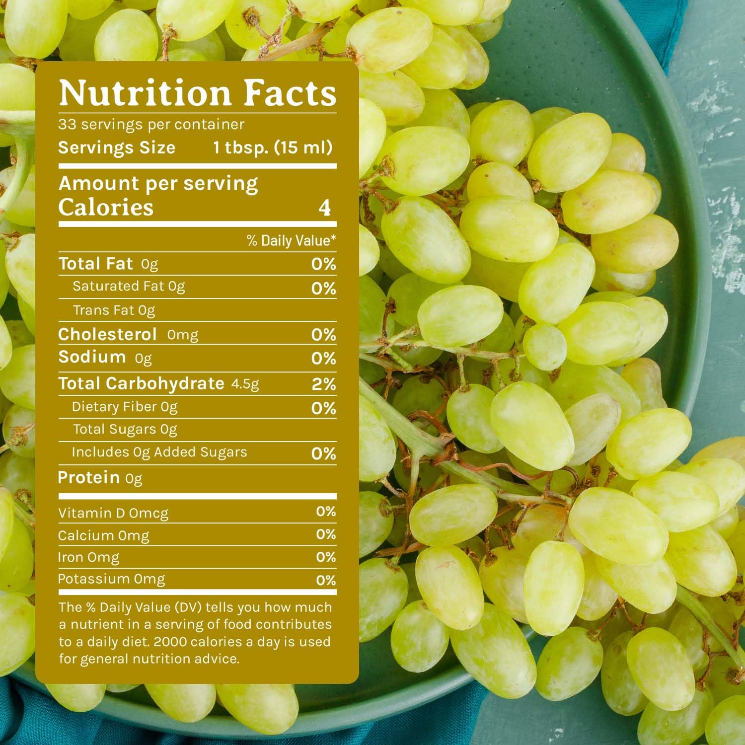 de la rosa 613 grapes used as ingredient emphasizing natural sourcing