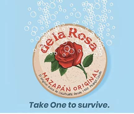 de la rosa serving on plate with pieces broken to emphasize shareable presentation