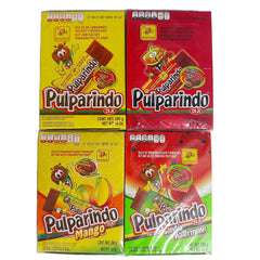 de la Rosa pulparindo front packaging showing four flavored bars for easy gifting