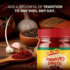 De Mi Pais marinated chicken using paste for vibrant color and savory appeal