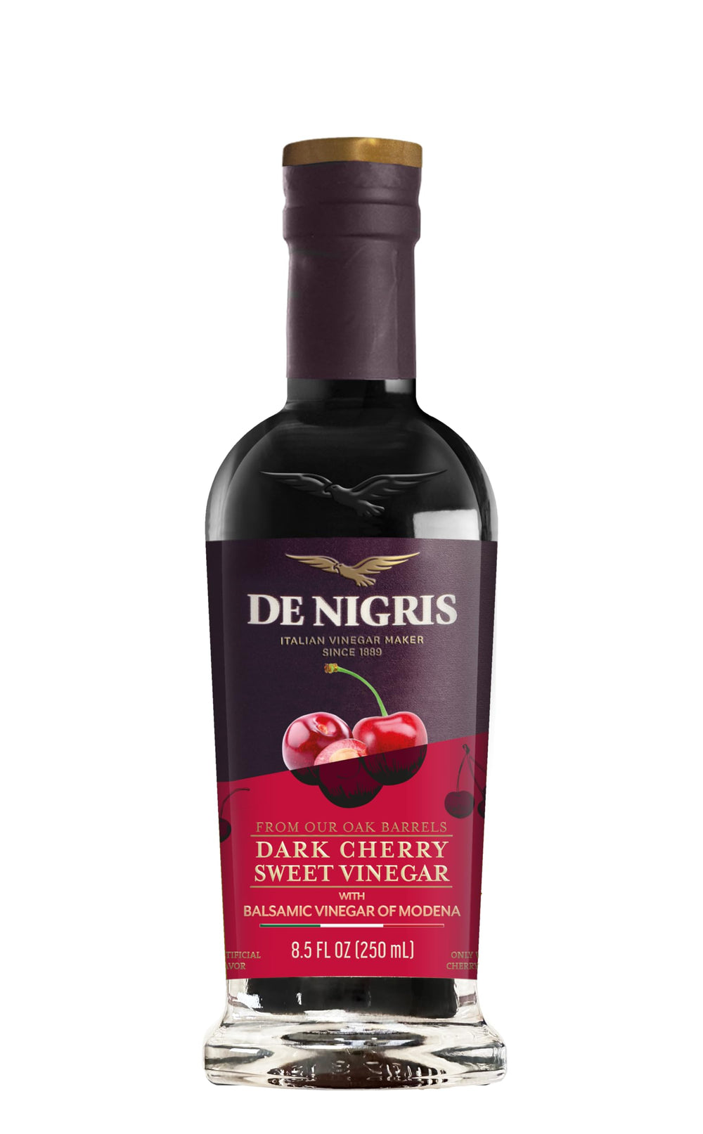 de nigris front bottle showing label and bottle shape benefits clear identification