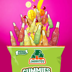 Deal Society Jarritos gummies in a bowl at a party for sharing convenience