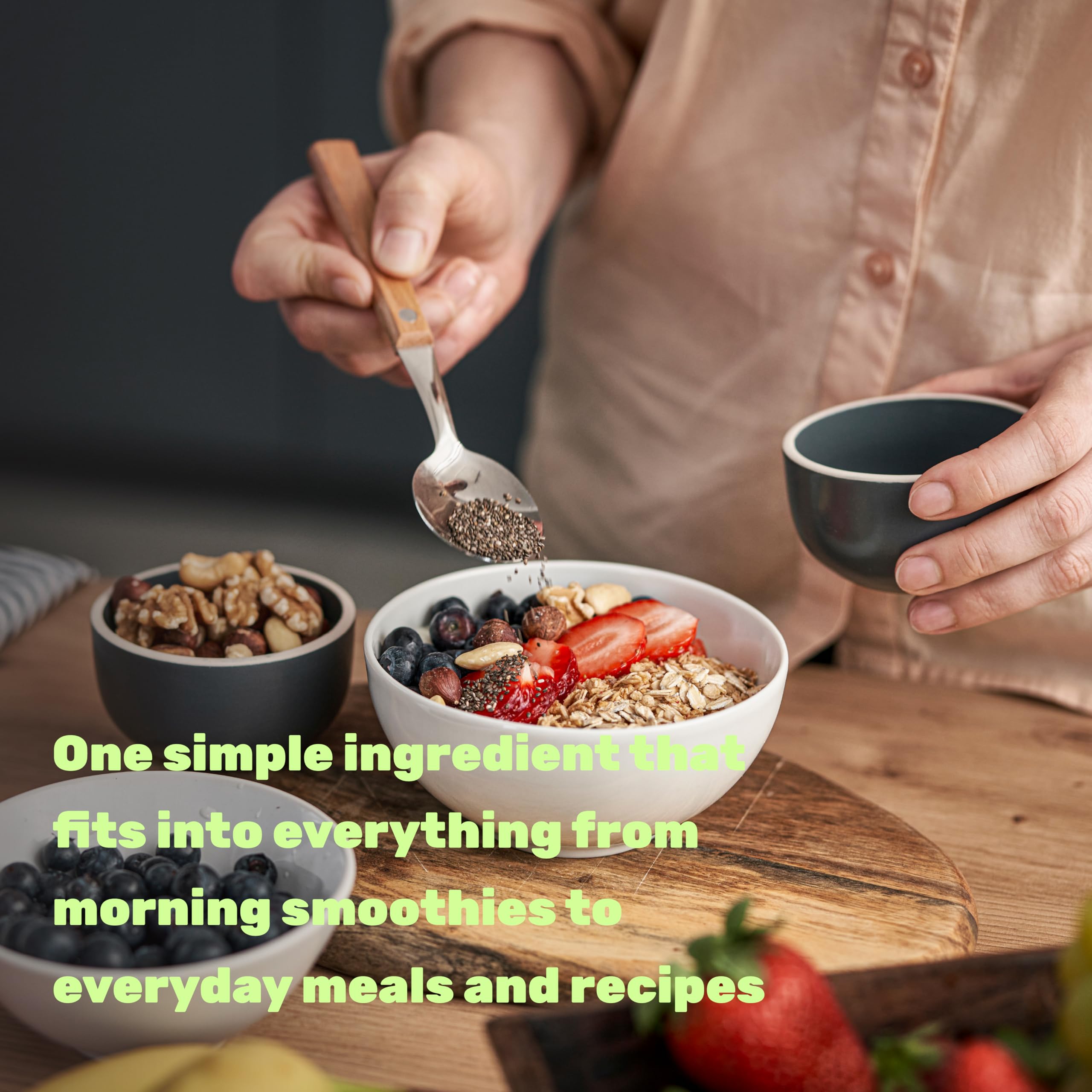 DEAL SUPPLEMENT adding chia to smoothie for omega-3 boost and creaminess