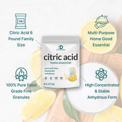 DEAL SUPPLEMENT powder dissolving in water illustrating fast solubility for recipes and cleaners