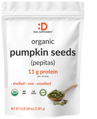 DEAL SUPPLEMENT front packaging of 3 lb pouch showing label and resealable top, convenient storage