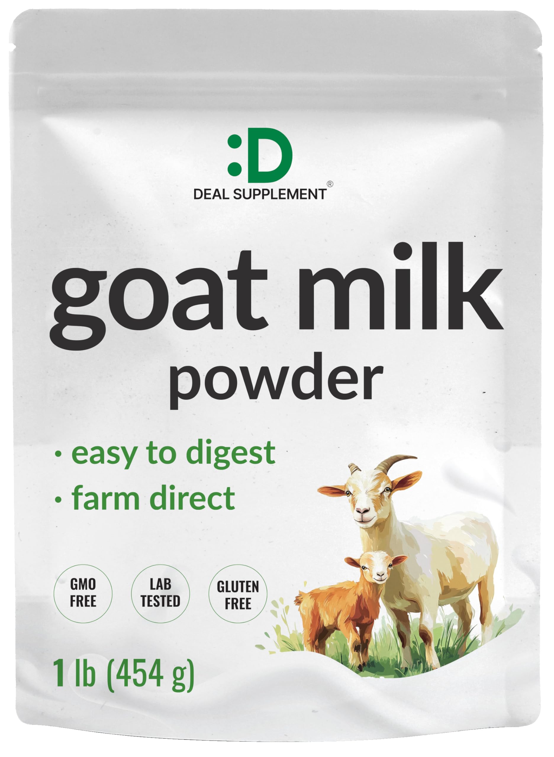 DEAL SUPPLEMENT front pouch showing 1 lb packaging and Australian origin benefits
