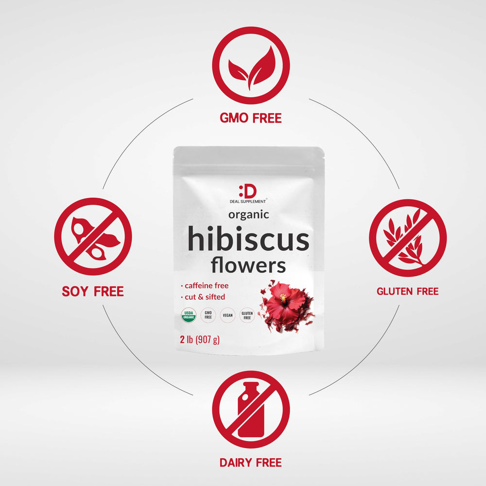 DEAL SUPPLEMENT brewed hibiscus tea in cup showing vibrant color and aroma appeal