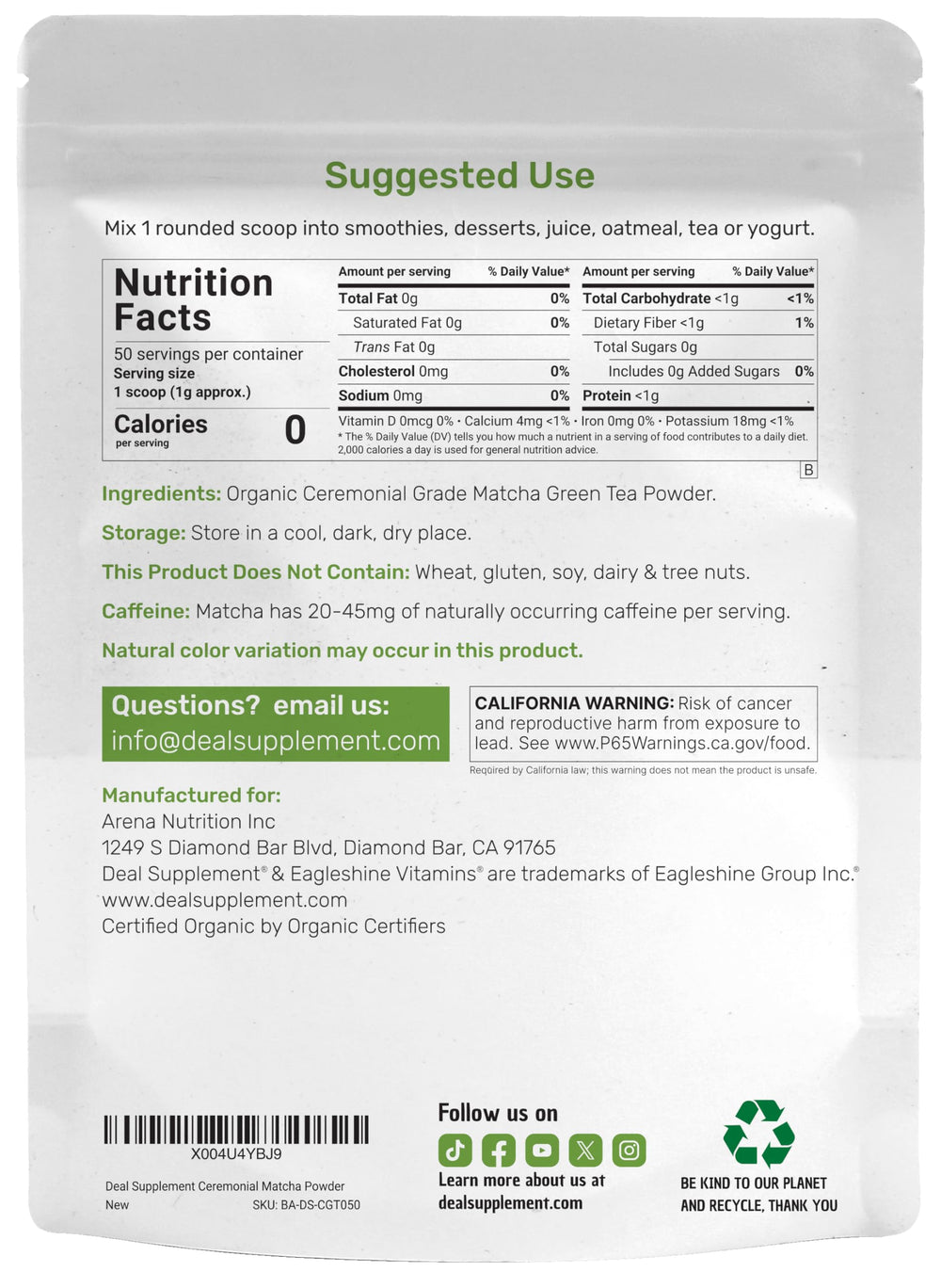 DEAL SUPPLEMENT matcha used in a modern kitchen scene, showing lifestyle ritual and versatility benefit