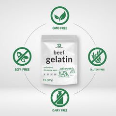DEAL SUPPLEMENT gelatin being mixed in bowl to show easy blending benefit